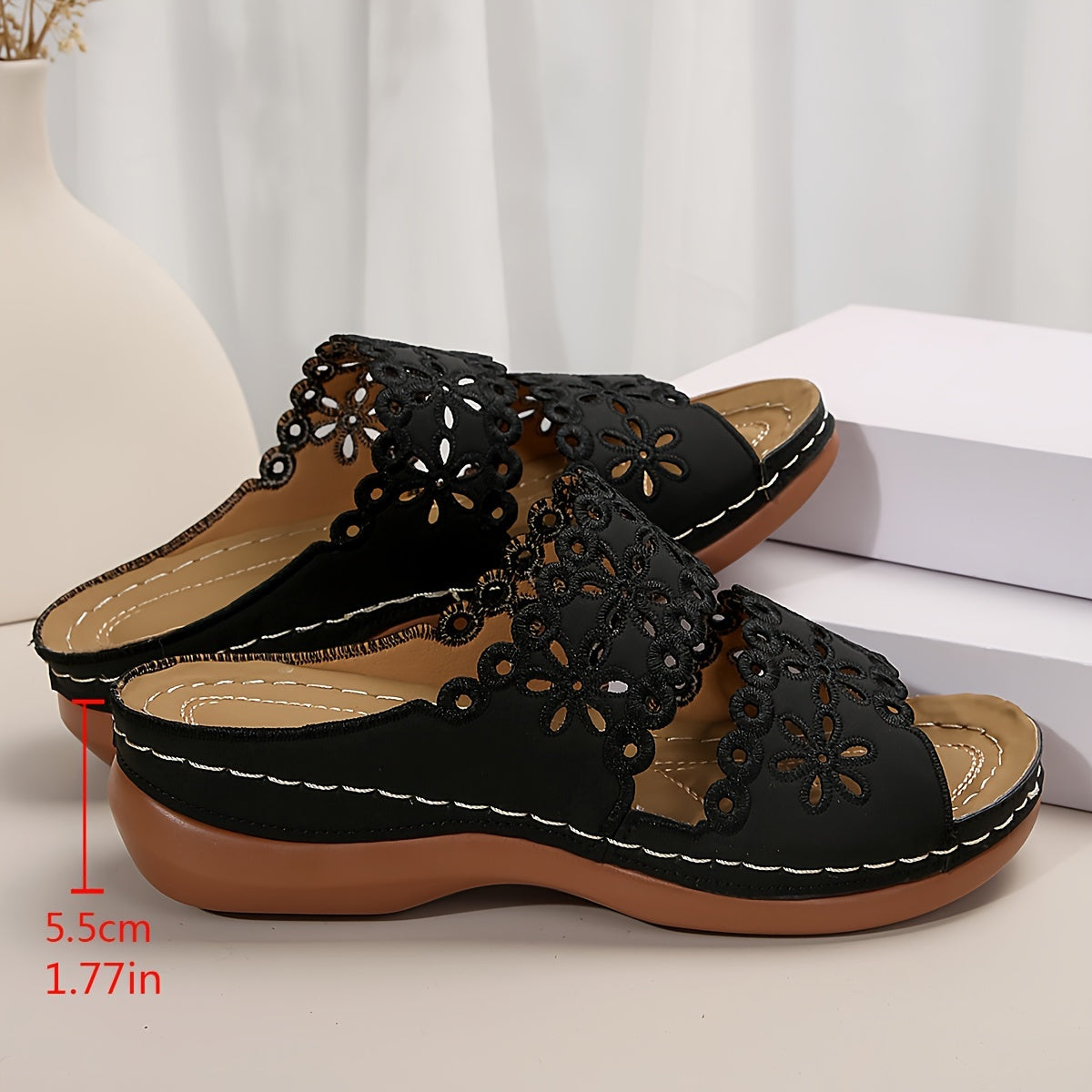 Sandale Aero Flora à talon Confort