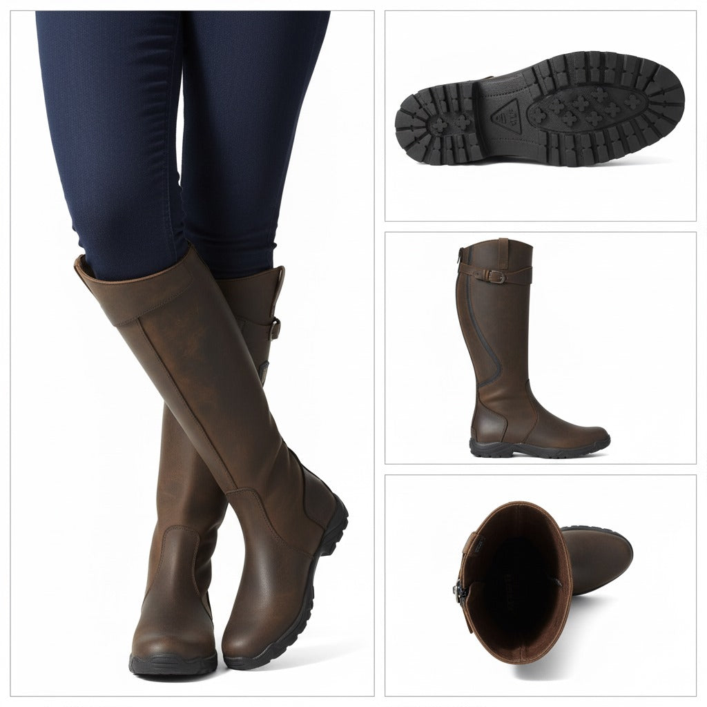 Bottes Cuir Sangle Eleanor (Nouvelle Collection)